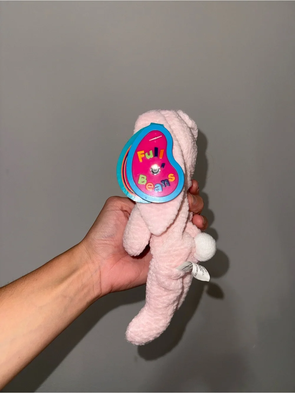 Vintage 1999 Avon Full O’ Beans Twinks the Bunny Pink Plush April Birthday